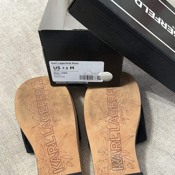 Karl Lagerfeld Paris Sandals 7.5 - Picture 4 of 5